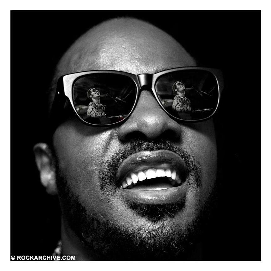 Image of Stevie Wonder by Jill Furmanovsky