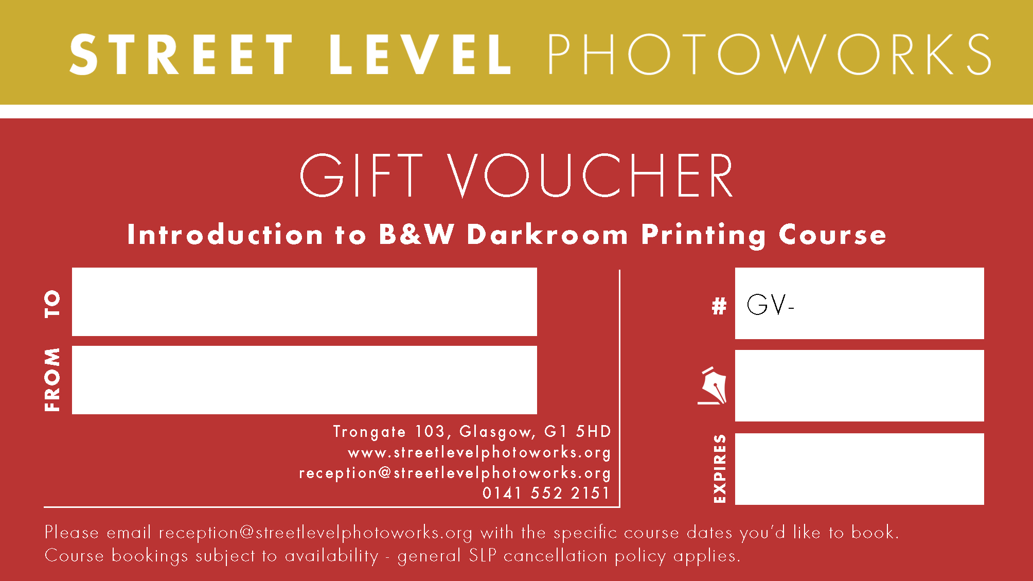 Image of Introduction to B&W Darkroom Printing Course - Gift Voucher by Street Level Photoworks