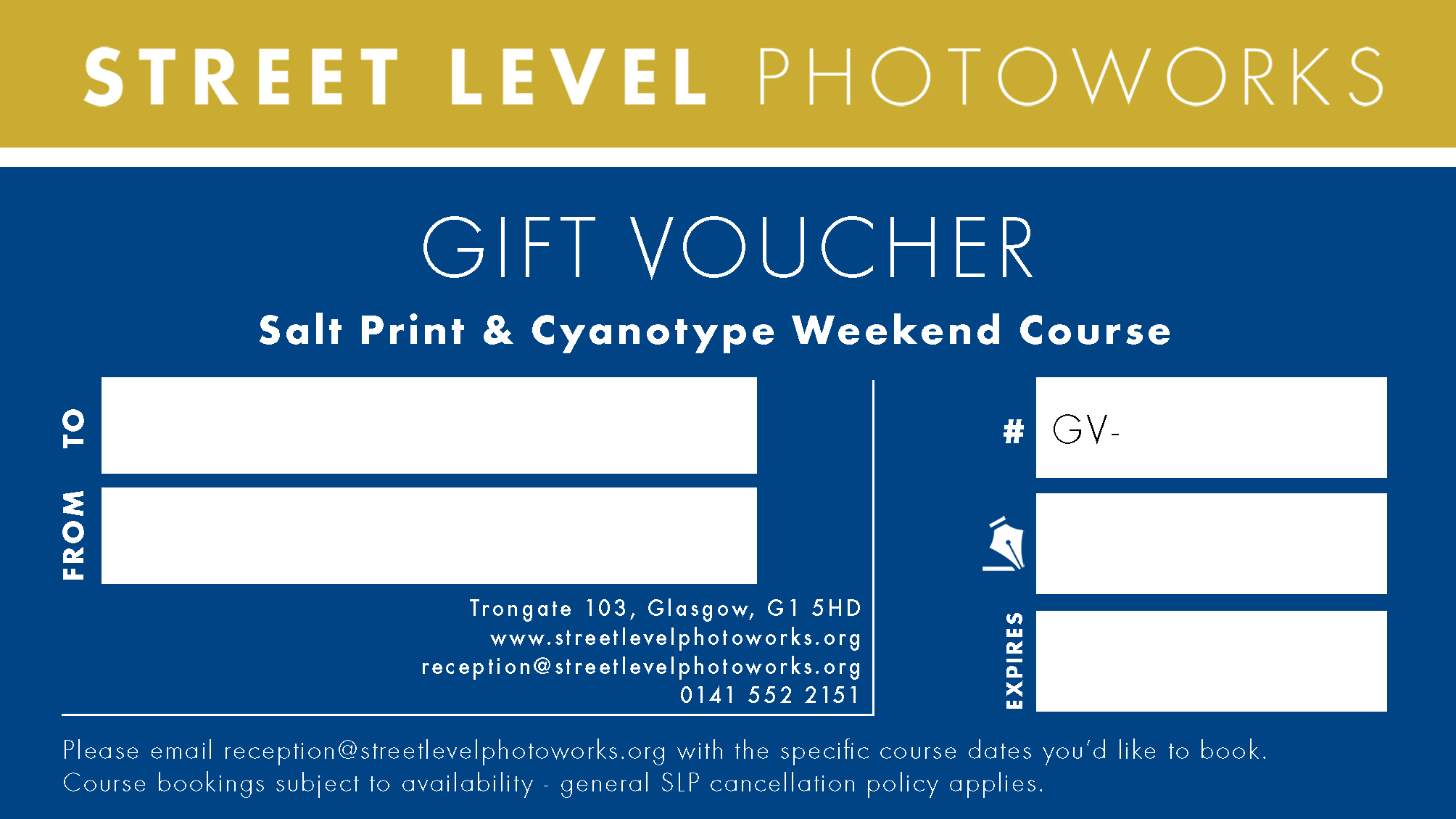 Image of Salt Print & Cyanotype Weekend Course - Gift Voucher by Street Level Photoworks